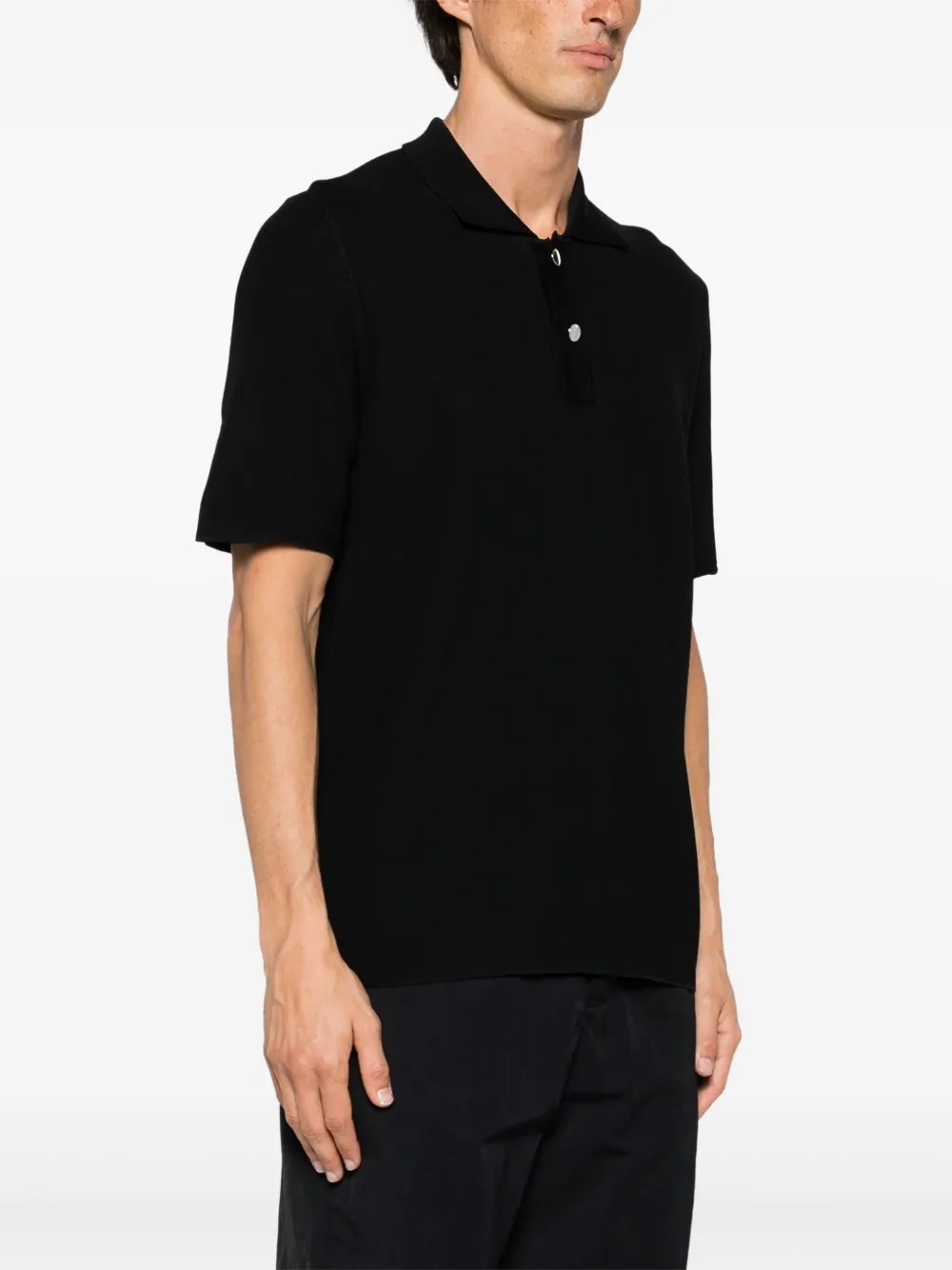 Трикотажная рубашка поло Le Polo Maille JACQUEMUS, черный — фото 3