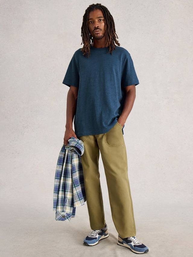 

Хлопковая футболка Harrington с круглым вырезом White Stuff, Blue