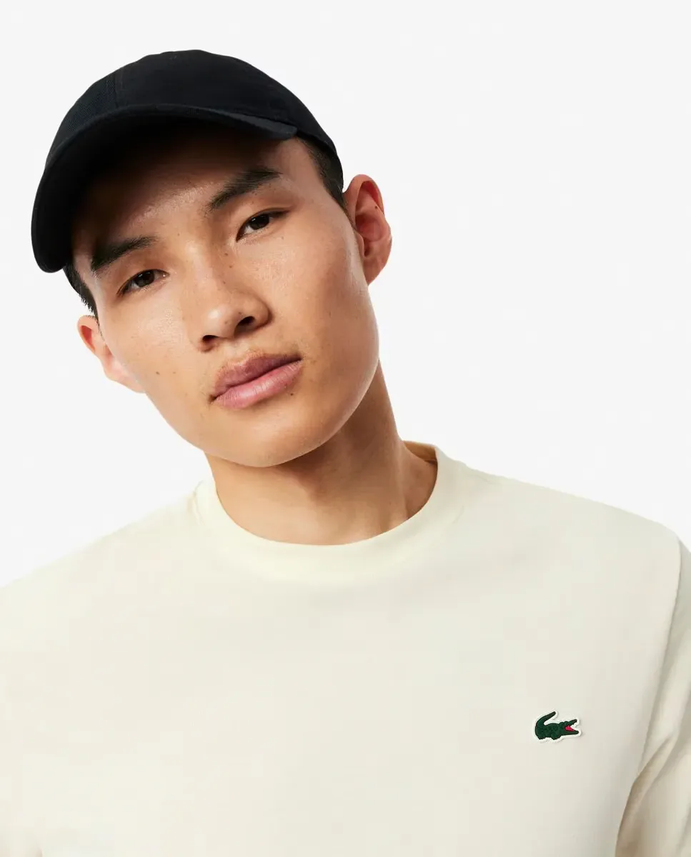 Мужская спортивная футболка с коротким рукавом и принтом Ultra-Dry Lacoste, белый — фото 3