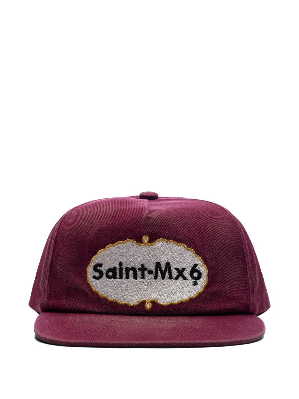 

Кепка с вышитым логотипом SAINT MXXXXXX, красный