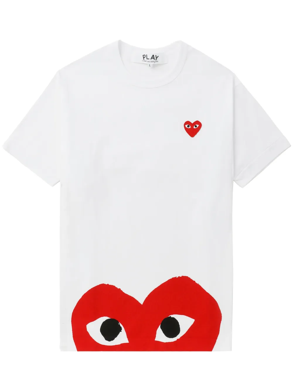 

Футболка с принтом Comme Des Garçons Play, белый