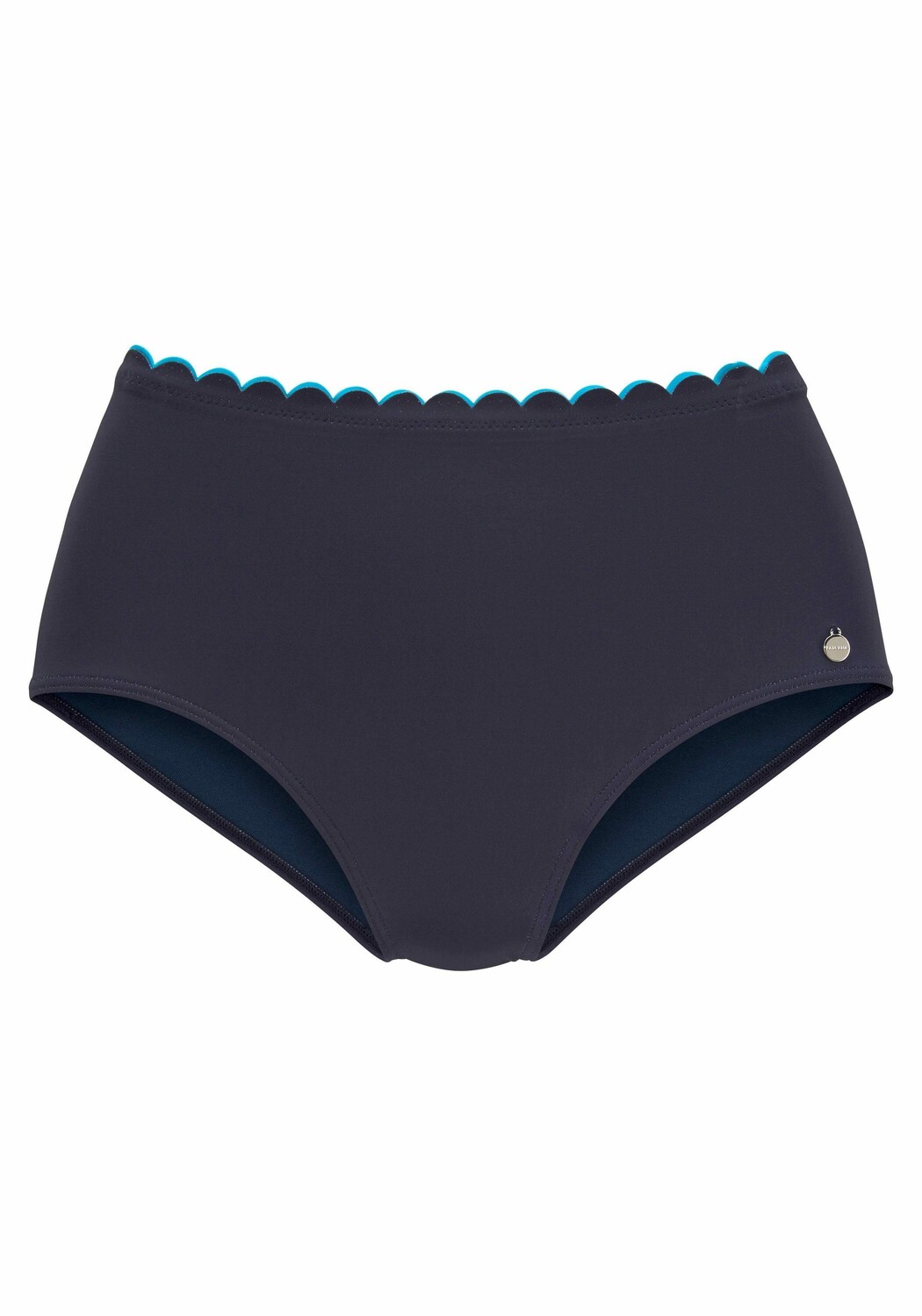 

Плавки бикини LASCANA Highwaist, цвет navy türkis