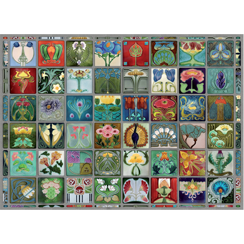 

Пазлы Art Nouveau Tiles 1000 Piece Puzzle