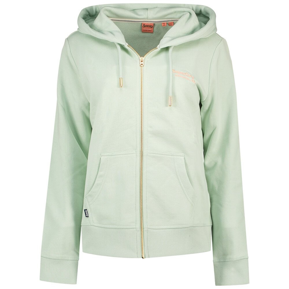 

Толстовка Superdry Essential Logo Ub Full Zip, зеленый