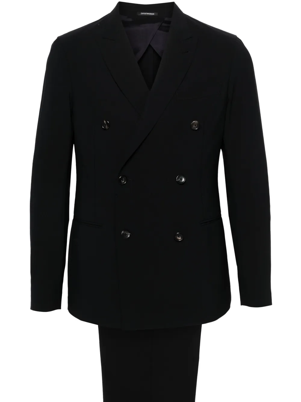 

Костюм с двубортным пиджаком EMPORIO ARMANI, синий
