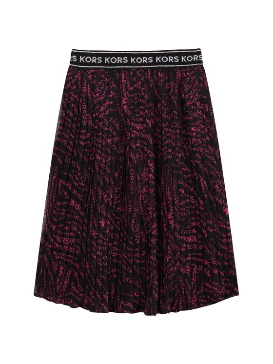 

Юбка в складку стандартный крой R13121 S Michael Kors Kids, черный