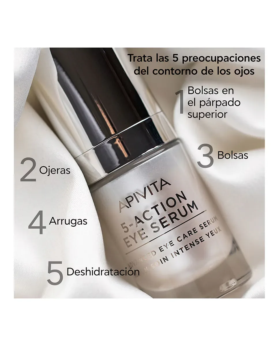 Крем для контура глаз 5 Action Apivita — фото 2