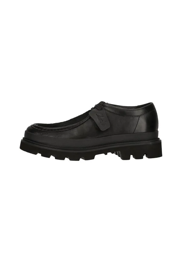 Повседневные туфли badell на шнуровке со швом Clarks, Black/Black