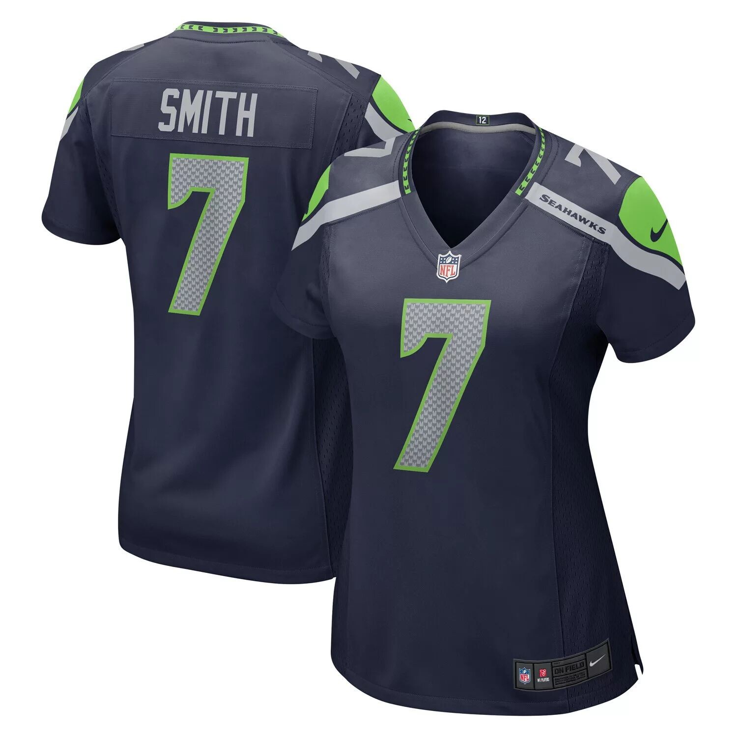 

Женское игровое джерси Nike Geno Smith College Seattle Seahawks темно-синего цвета Nike, Синий, Женское игровое джерси Nike Geno Smith College Seattle Seahawks темно-синего цвета Nike