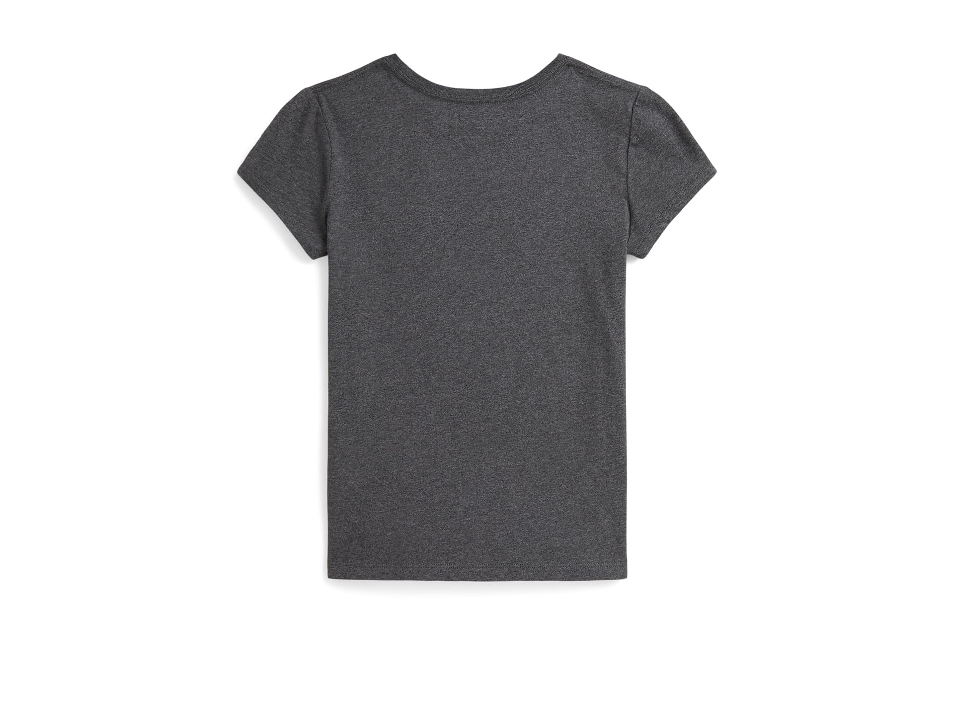 Футболка Polo Ralph Lauren Kids Cotton Jersey Letterman Tee, цвет Medium Flannel Heather — фото 2