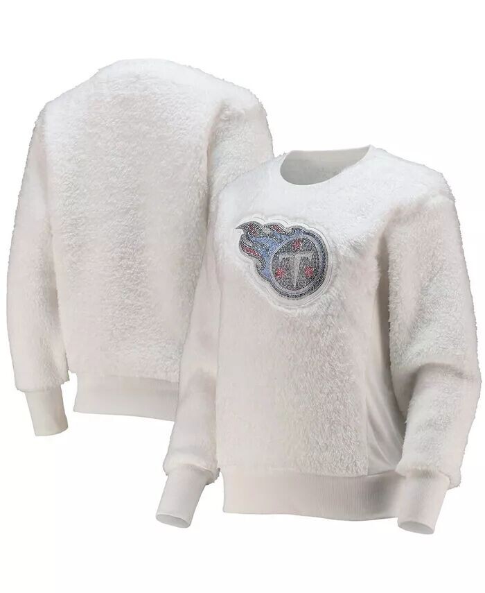 

Белый женский пуловер Tennessee Titans Milestone Tracker свитшот Touch