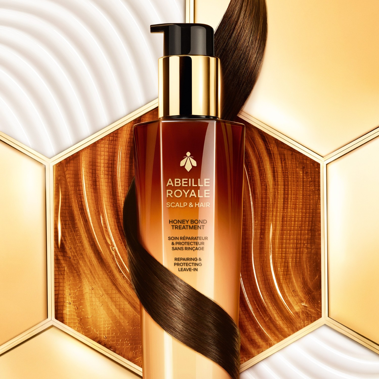 Кондиционер для волос abeille royale honey bond treatment Guerlain, объем 150 мл — фото 3