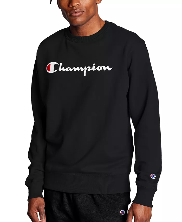 

Мужской логотипный свитшот Powerblend Fleece Champion, черный