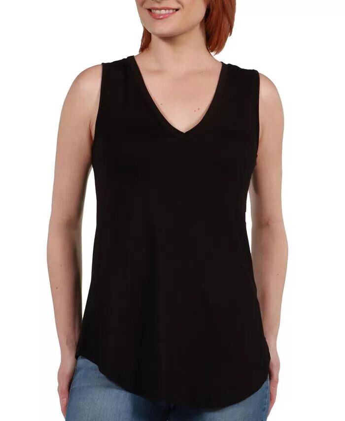

Майка-туника с V-образным вырезом 24seven Comfort Apparel, черный