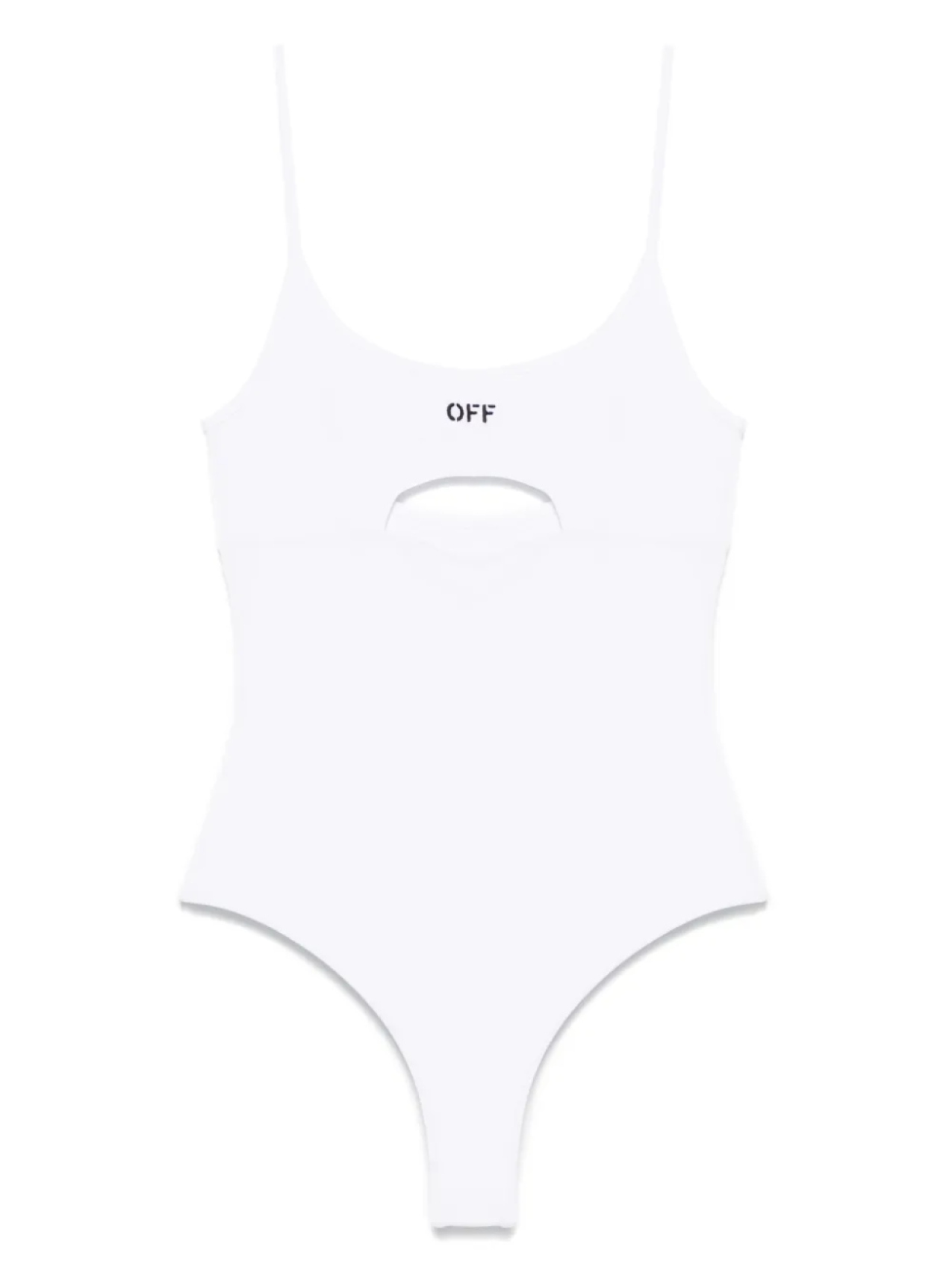 

Купальник в мелкий рубчик Off-White, белый