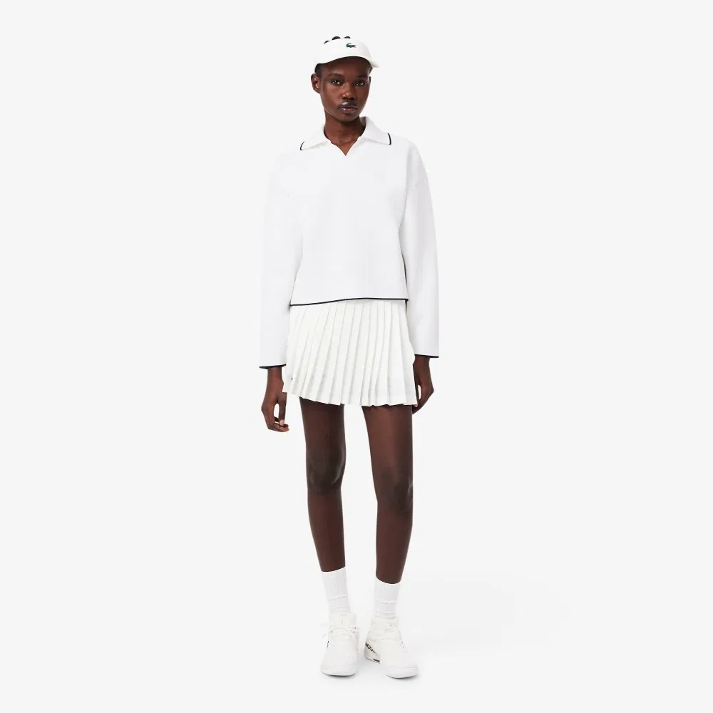Свитшот женский Lacoste Tennis Heritage, белый — фото 4