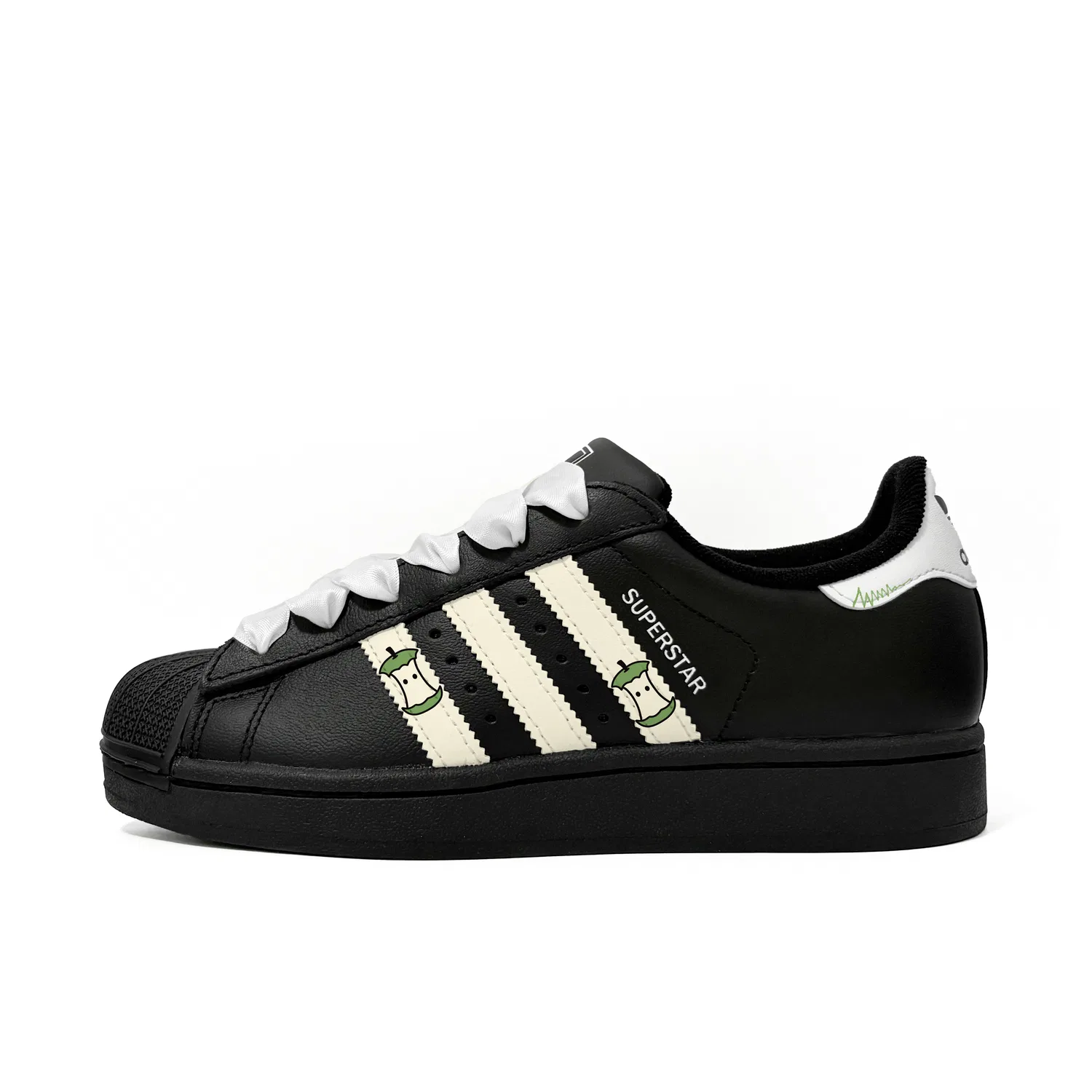 Кеды для скейтбординга Superstar 2 Green Apple Pit Adidas Originals черные