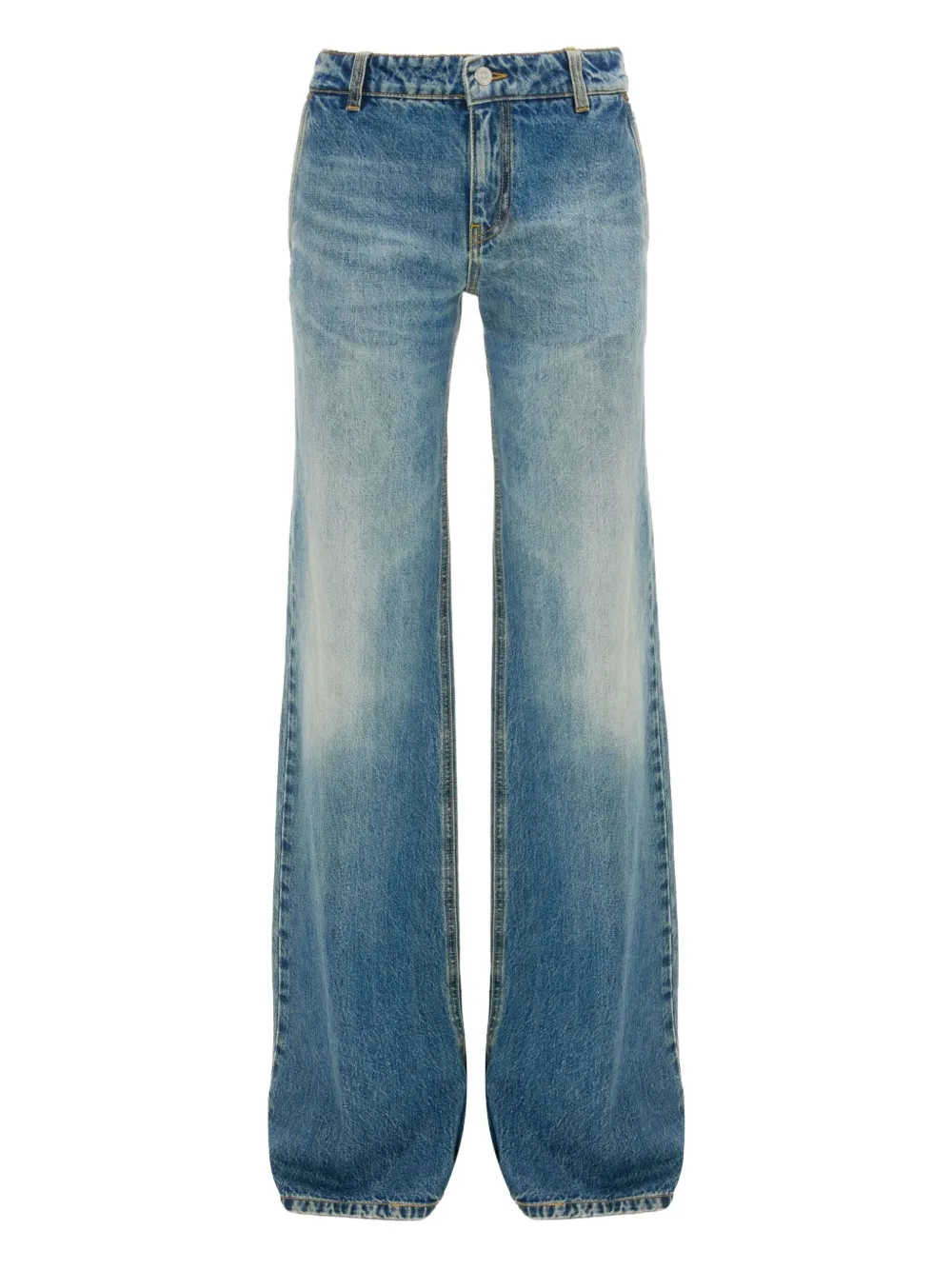 

Джинсы с заниженной талией и прямыми штанинами VICTORIA BECKHAM, синий