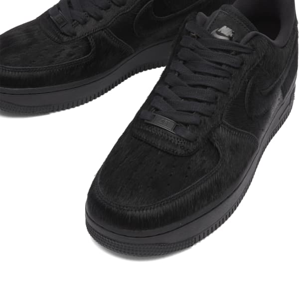 Air Force 1 '07, прическа "конский хвост" с кроссовками Nike, черный — фото 3