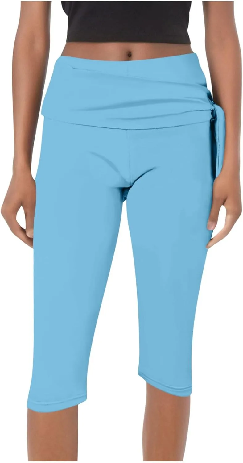 

Женские капри с высокой талией и эффектом контроля живота