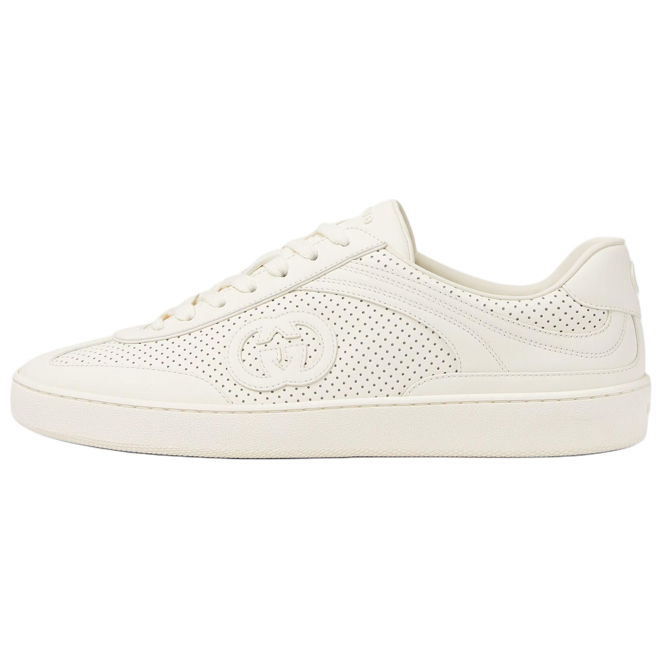 

GUCCI Кроссовки Interlocking G75 Low Top для скейтбординга, мужские, белые