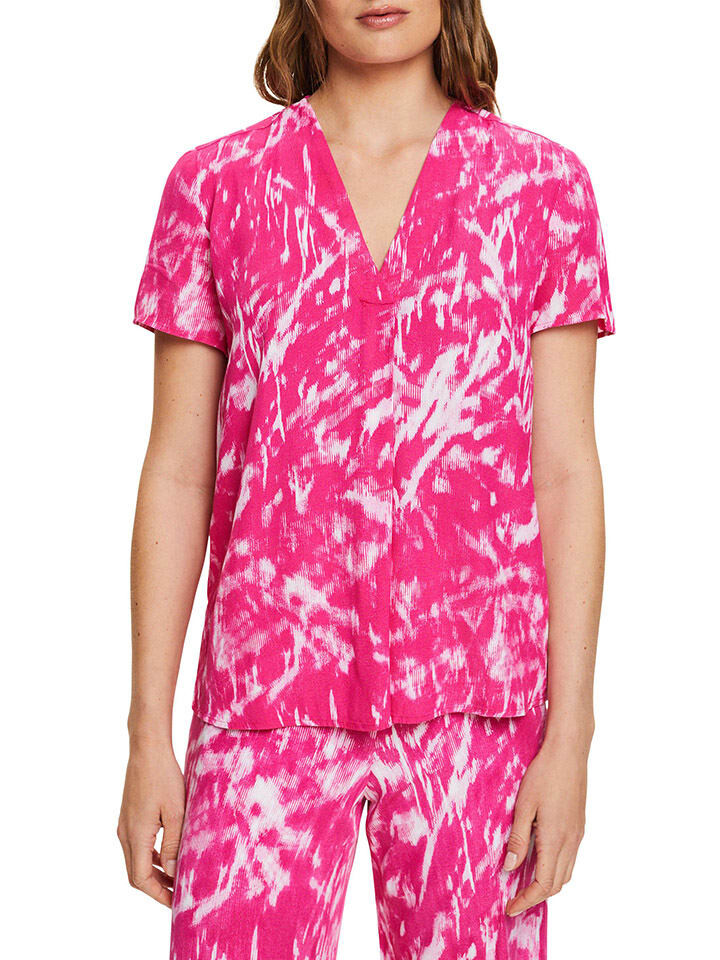 

Блуза ESPRIT, цвет pink/weiß