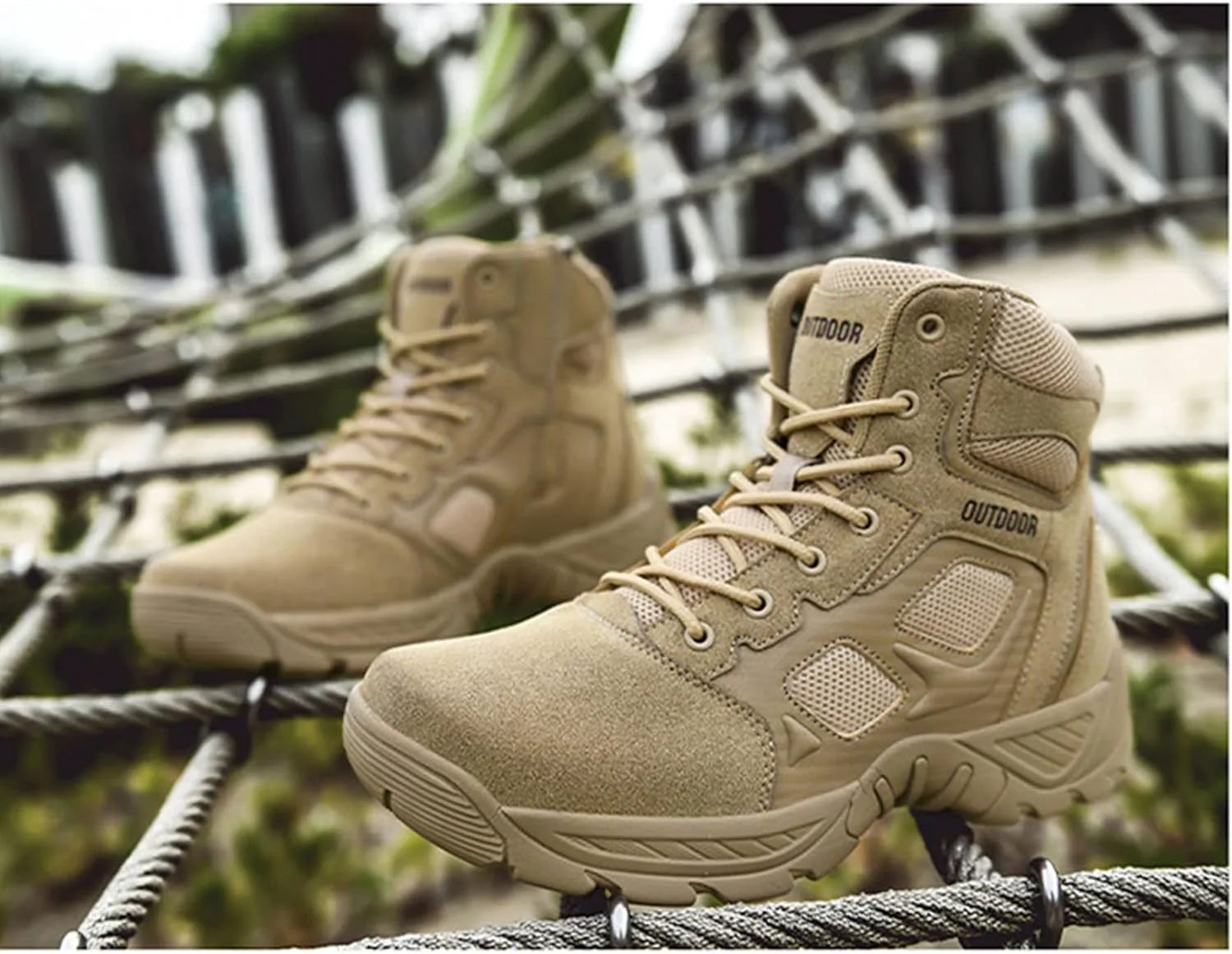 

Мужские походные ботинки легкие среднего голенища для трекинга, уличные, противоскользящие, тактические боевые ботинки Zivopah