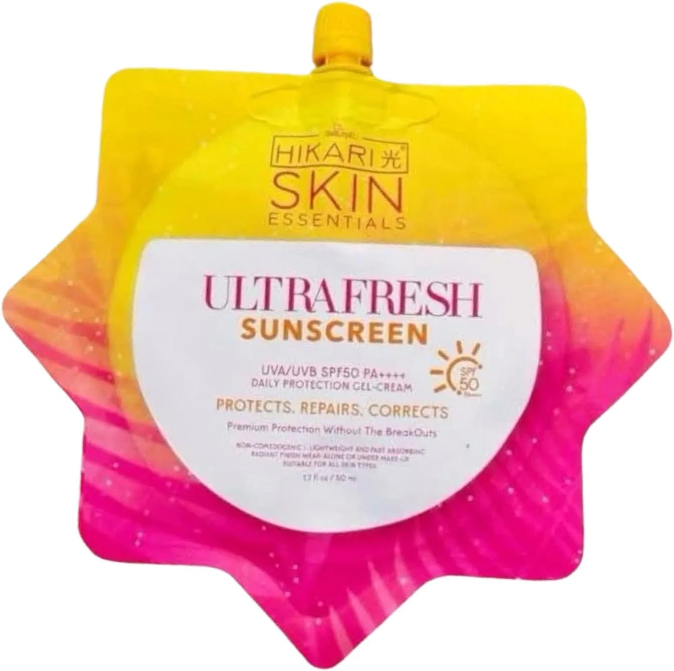Солнцезащитный крем HikariSkin Essentials Ultra Fresh Sunscreen SPF 50, 50 мл Generic