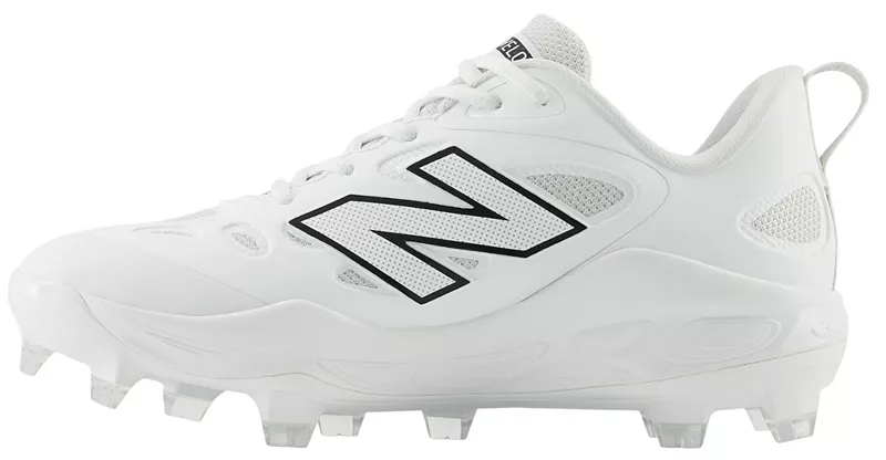 Женские формованные бутсы для софтбола New Balance Fresh Foam X VELO v4, белый/черный — фото 3