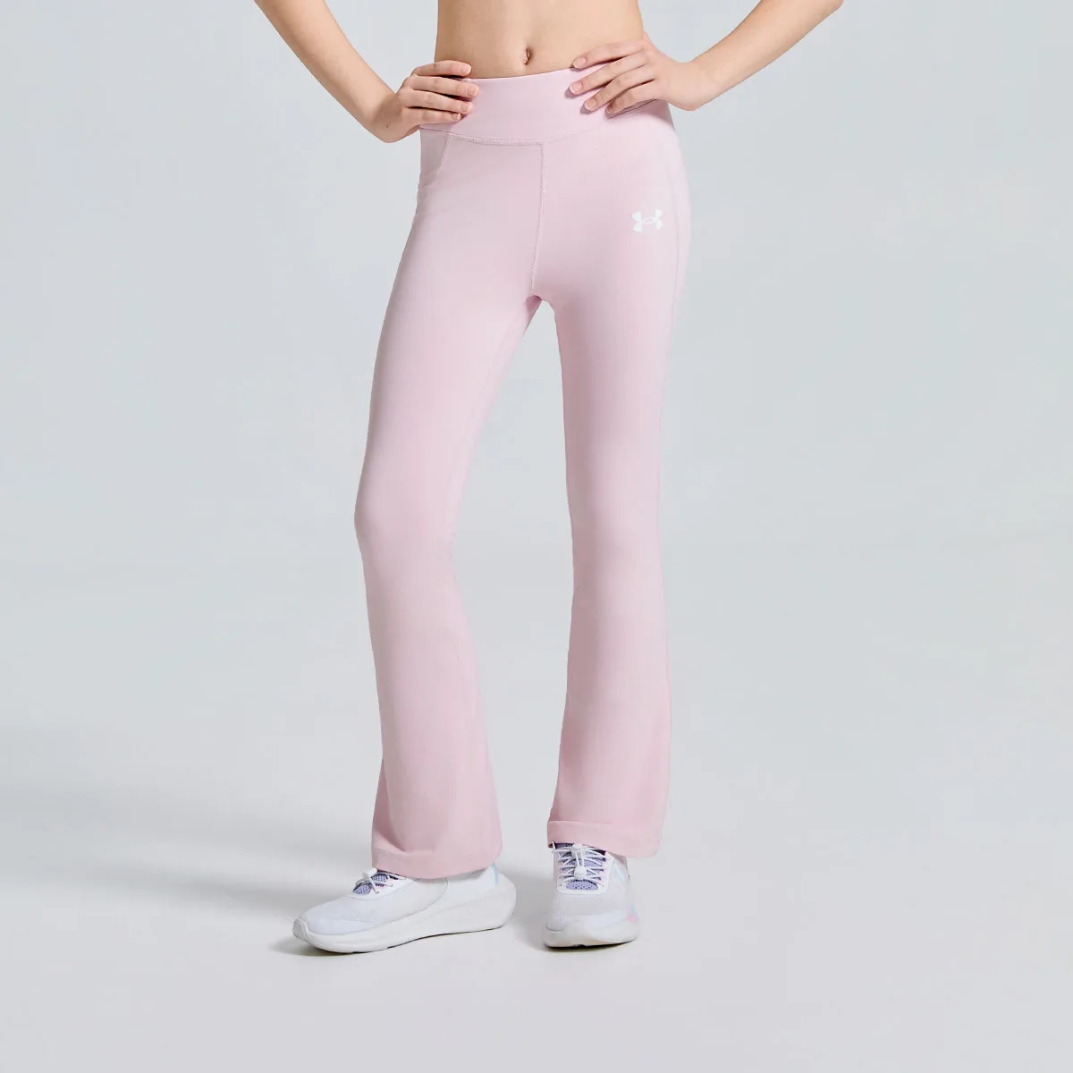 Тренировочные вязаные спортивные штаны для подростков Under Armour, Fresh Pink — фото 4