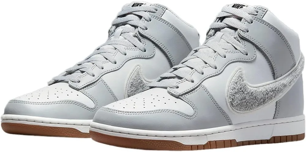 Мужские баскетбольные кроссовки Nike Dunk Hi Retro, светло-серый — фото 3