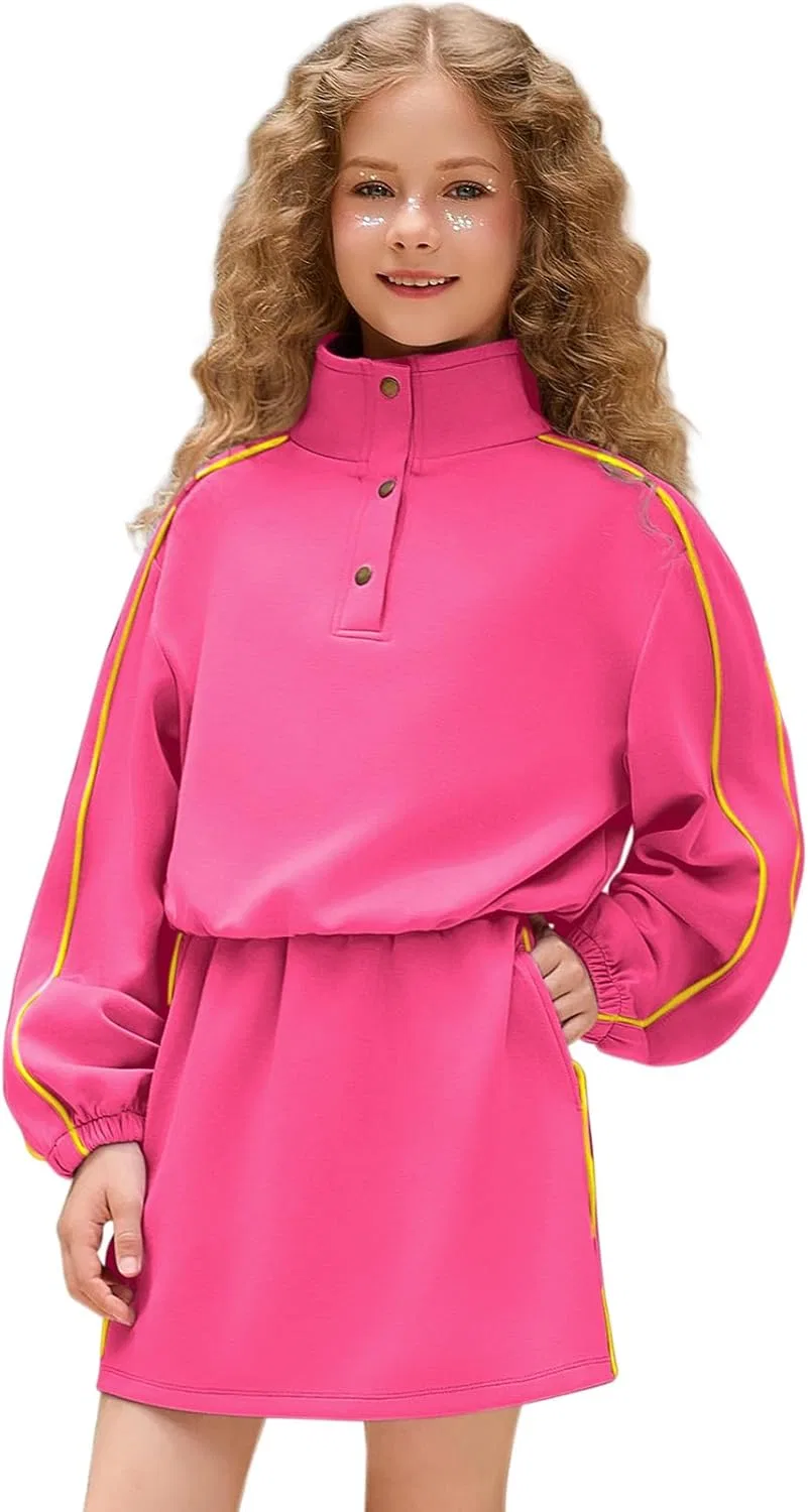 Детский спортивный костюм с футболкой и юбкой-шортами Mirawise Rose Red