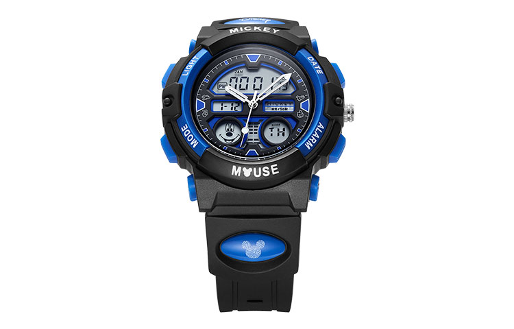 

Disney Часы Mickey Series Electronic Movement Watch Unisex Black Dial MK 15155L