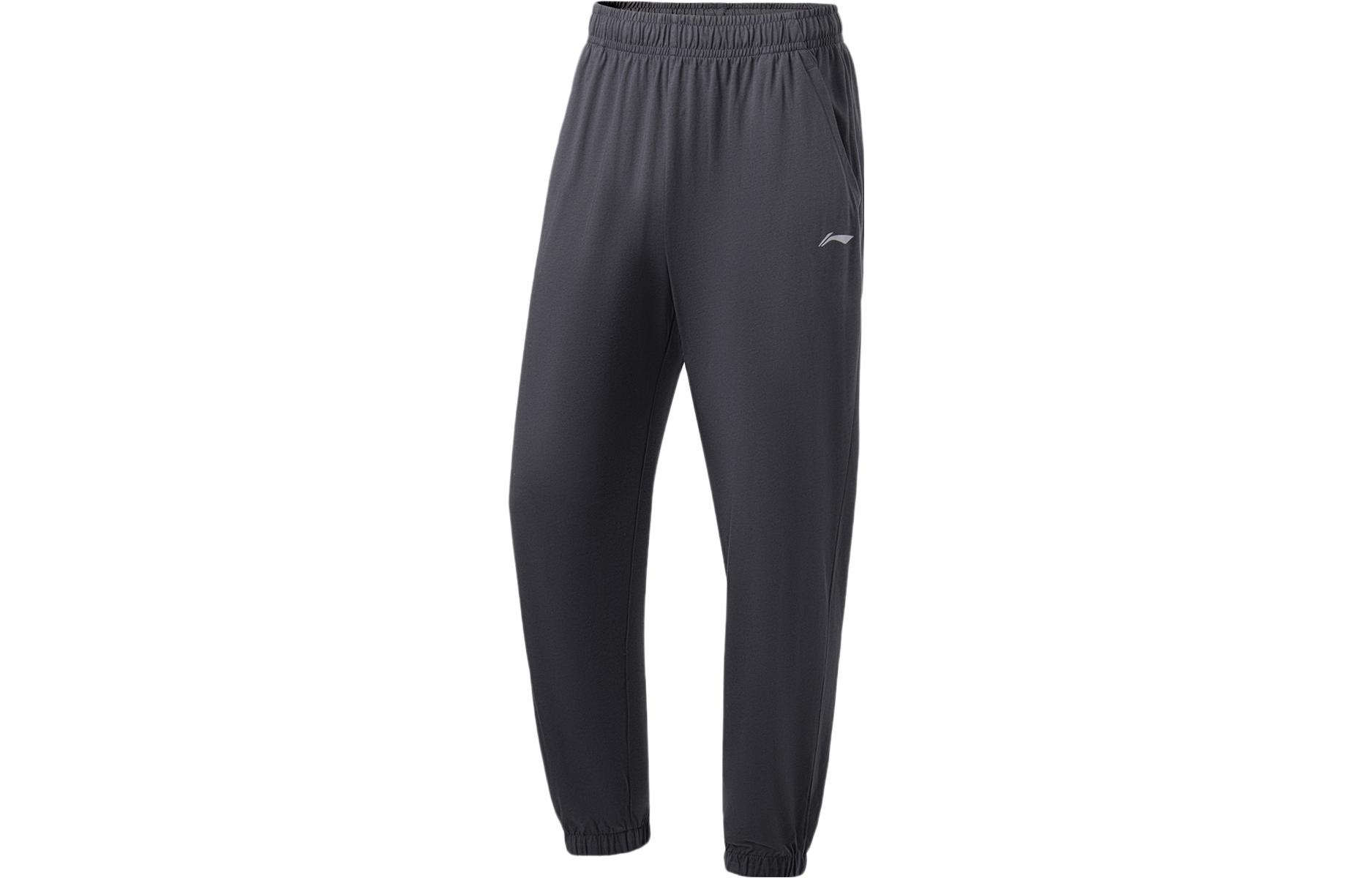 

Трикотажные спортивные штаны LiNing Fitness Series для мужчин, цвет Earth Surface, серые, Earth Surface Gray