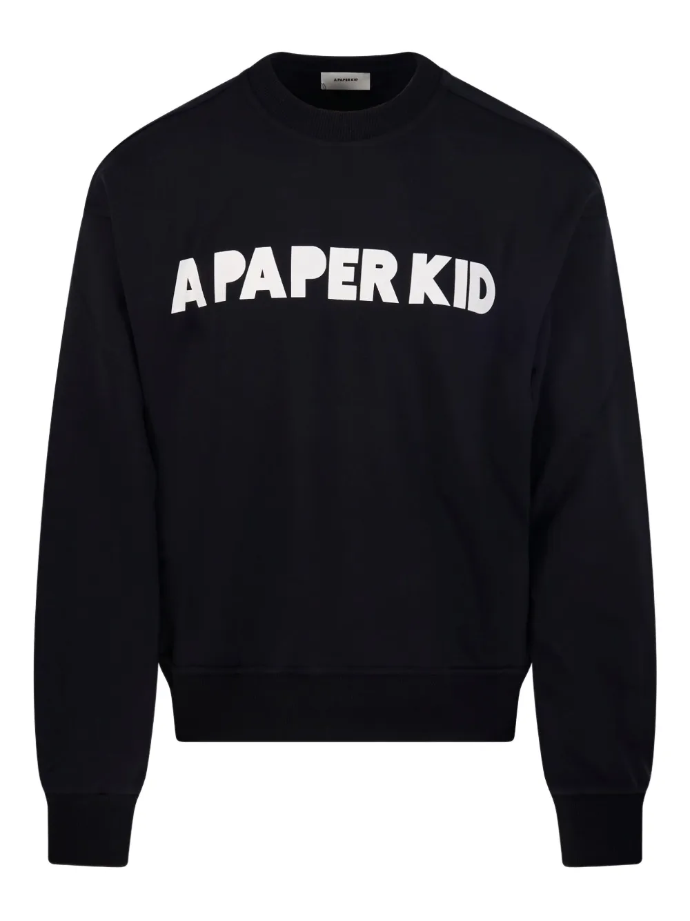 

Свитшот с логотипом A PAPER KID, черный