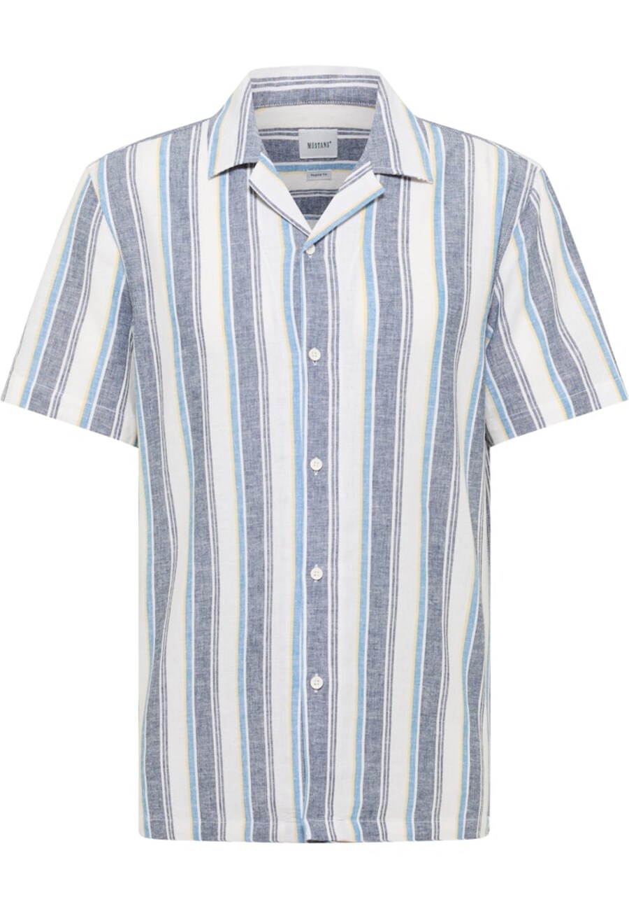 

Рубашка на пуговицах классического кроя MUSTANG Layton, Opal/Light blue