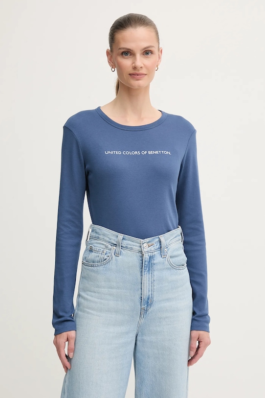 

Хлопковая водолазка United Colors Of Benetton, синий