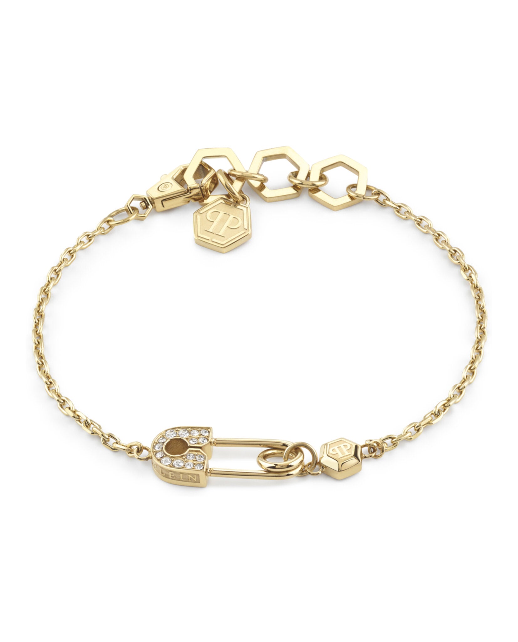 

Ожерелье-цепочка Plein Safety Pin Cable Philipp Plein, золотой