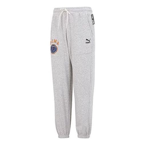 

Брюки team pants tr logo pants 'grey' Puma, серый