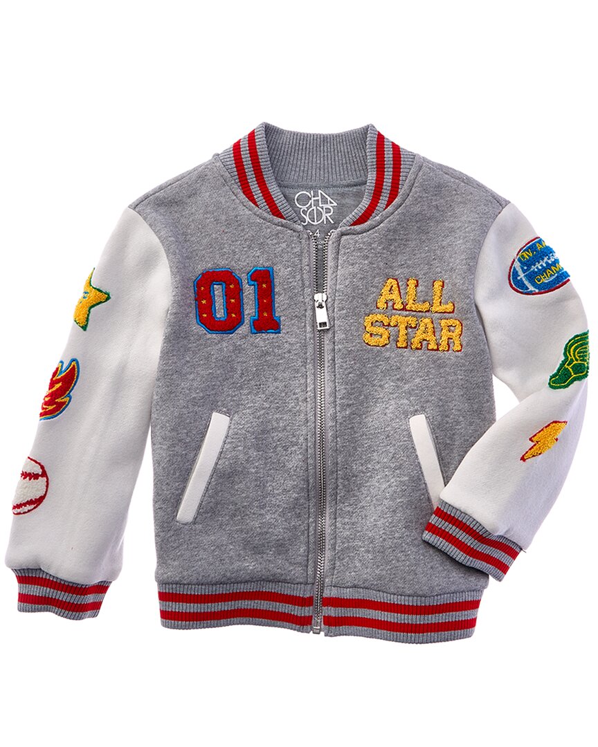 

Куртка-бомбер Chaser All Star Varsity с нашивками Chaser, серый
