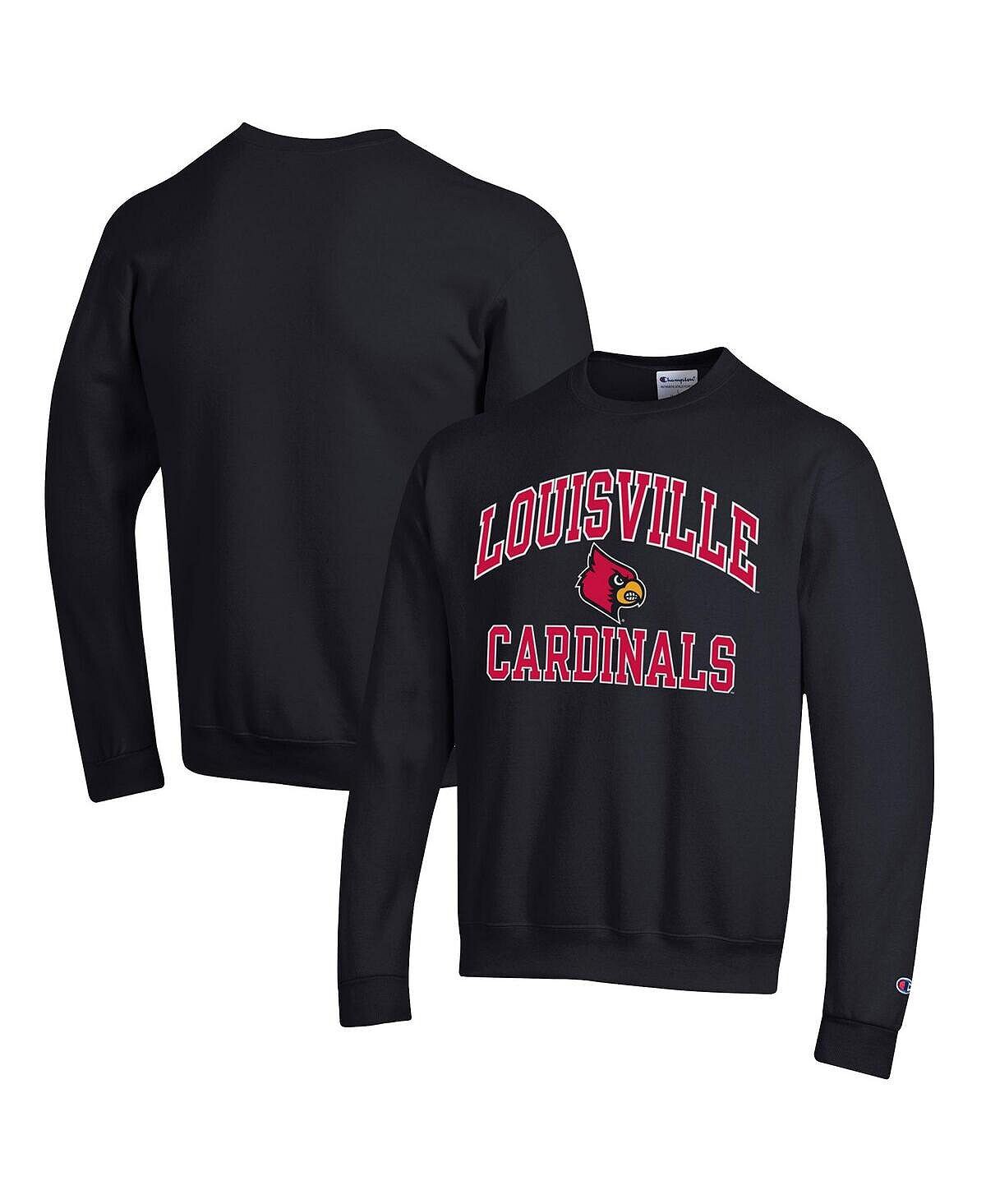 

Мужской черный свитшот Louisville Cardinals High Motor Pullover Champion