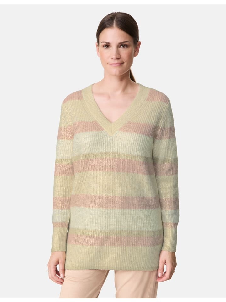 

Пуловер Gerry Weber Langarm Rundhals, цвет nature stripe pattern