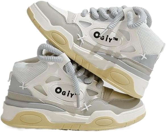 

Мужские высокие кроссовки для ходьбы, бега по дороге, скейтбординга, модные кроссовки Odipon, серый