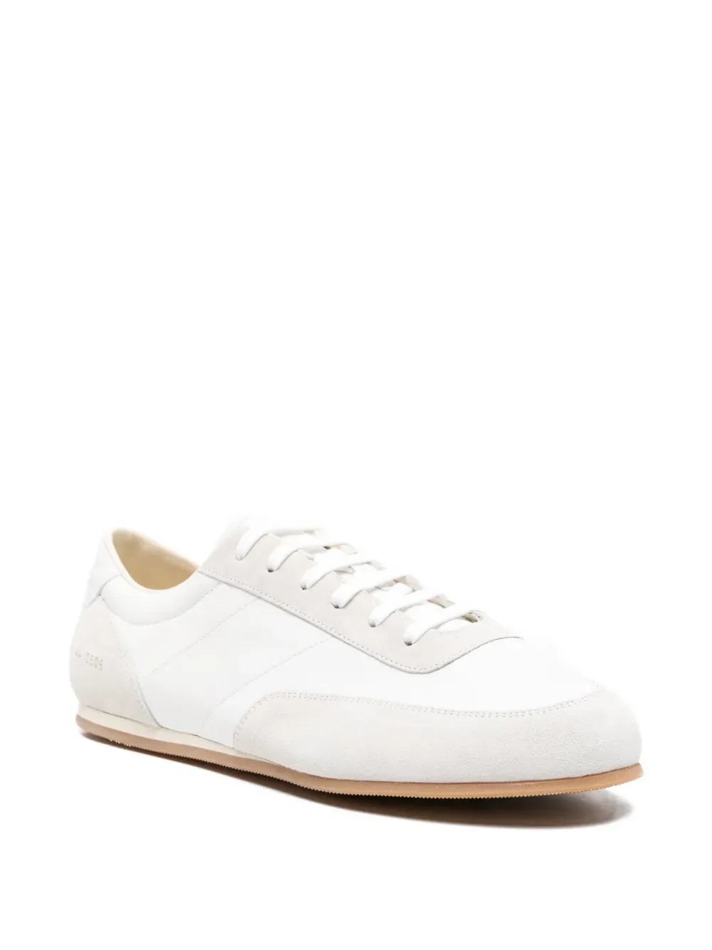 Минималистичные кроссовки на шнуровке для бега Common Projects, белый — фото 2
