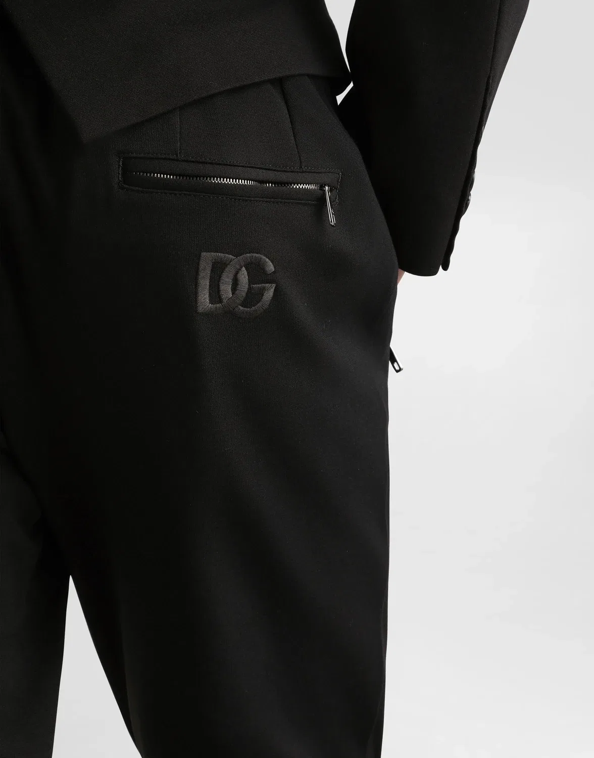 Джоггеры из джерси с нашивкой DG DOLCE & GABBANA, черный — фото 4