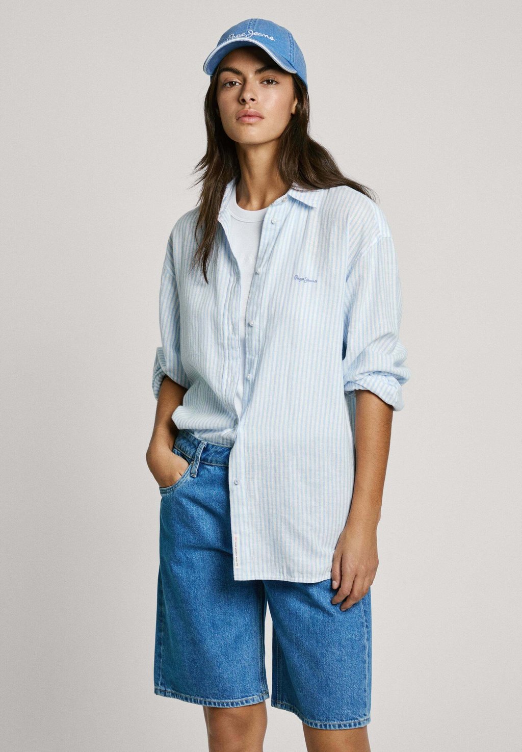 

Рубашка Pepe Jeans, синий