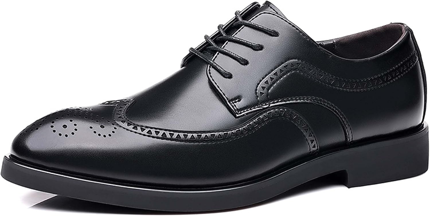 

Мужские оксфорды Urban Classic, деловые и повседневные формальные туфли, удобные, с противоскользящей подошвой, подходят для ношения в офисе, на банкетах и свадьбах Generic, черный