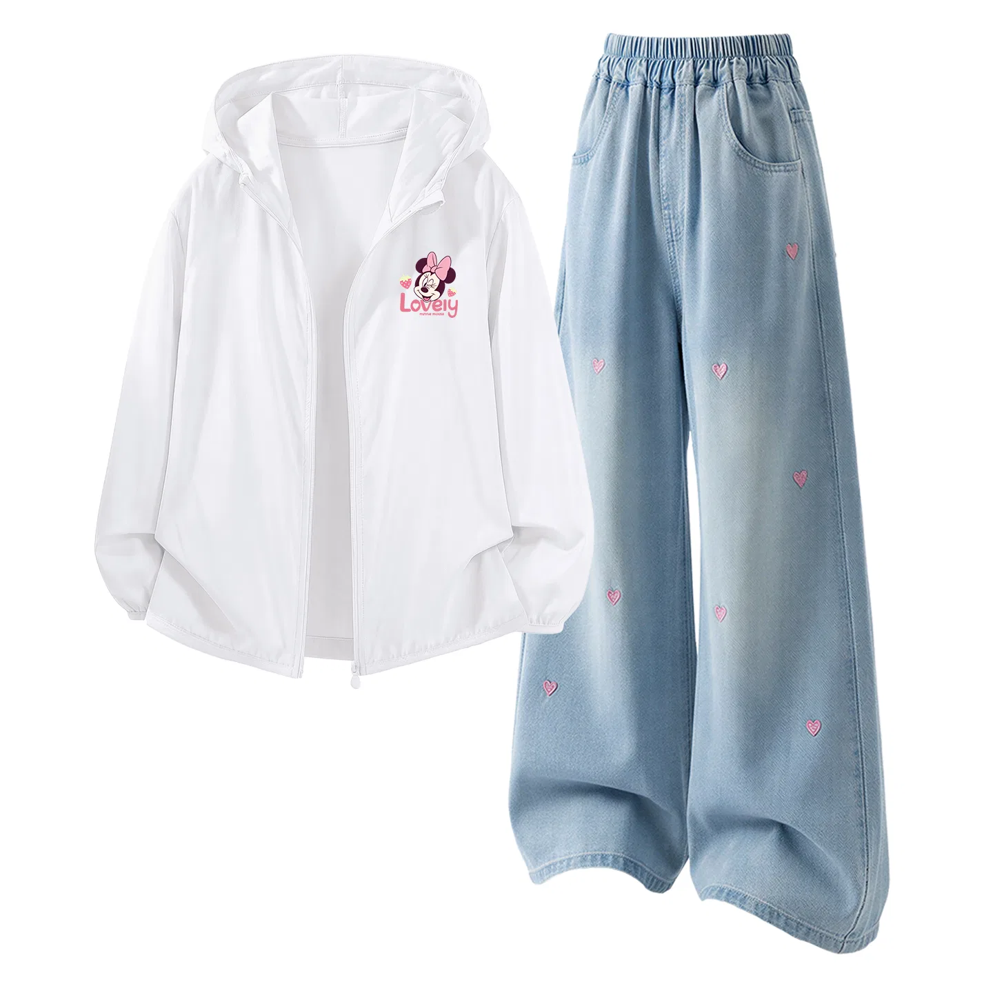 Детский спортивный костюм Disney Casual Sportswear бело-голубой