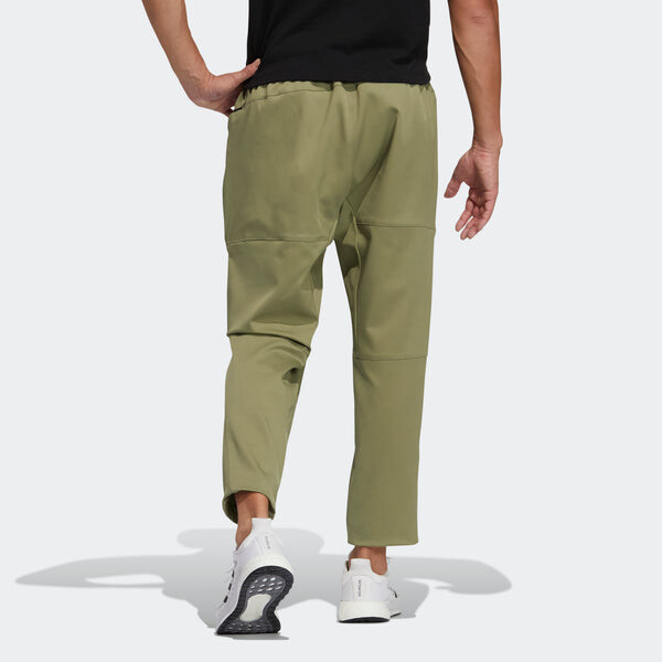 Спортивные штаны Men's adidas Th Qckdraw Pnt Running Training Woven Lacing Sports Pants/Trousers/Joggers Olive, зеленый — фото 3