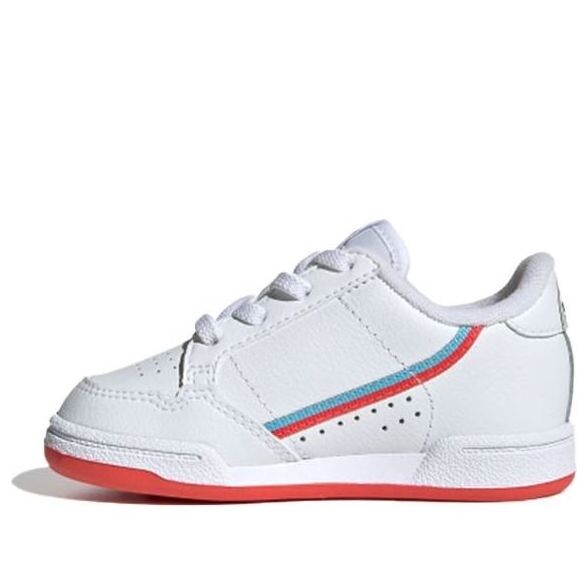 

Кроссовки оригинальные континентальные 80 el i красные Adidas, белый